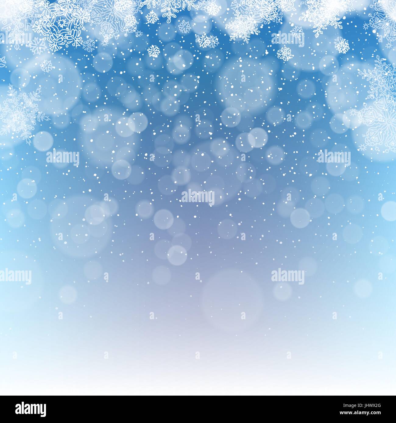 Frohe Weihnachten abstrakten Hintergrund. Schneefall Abbildung. Stock Vektor