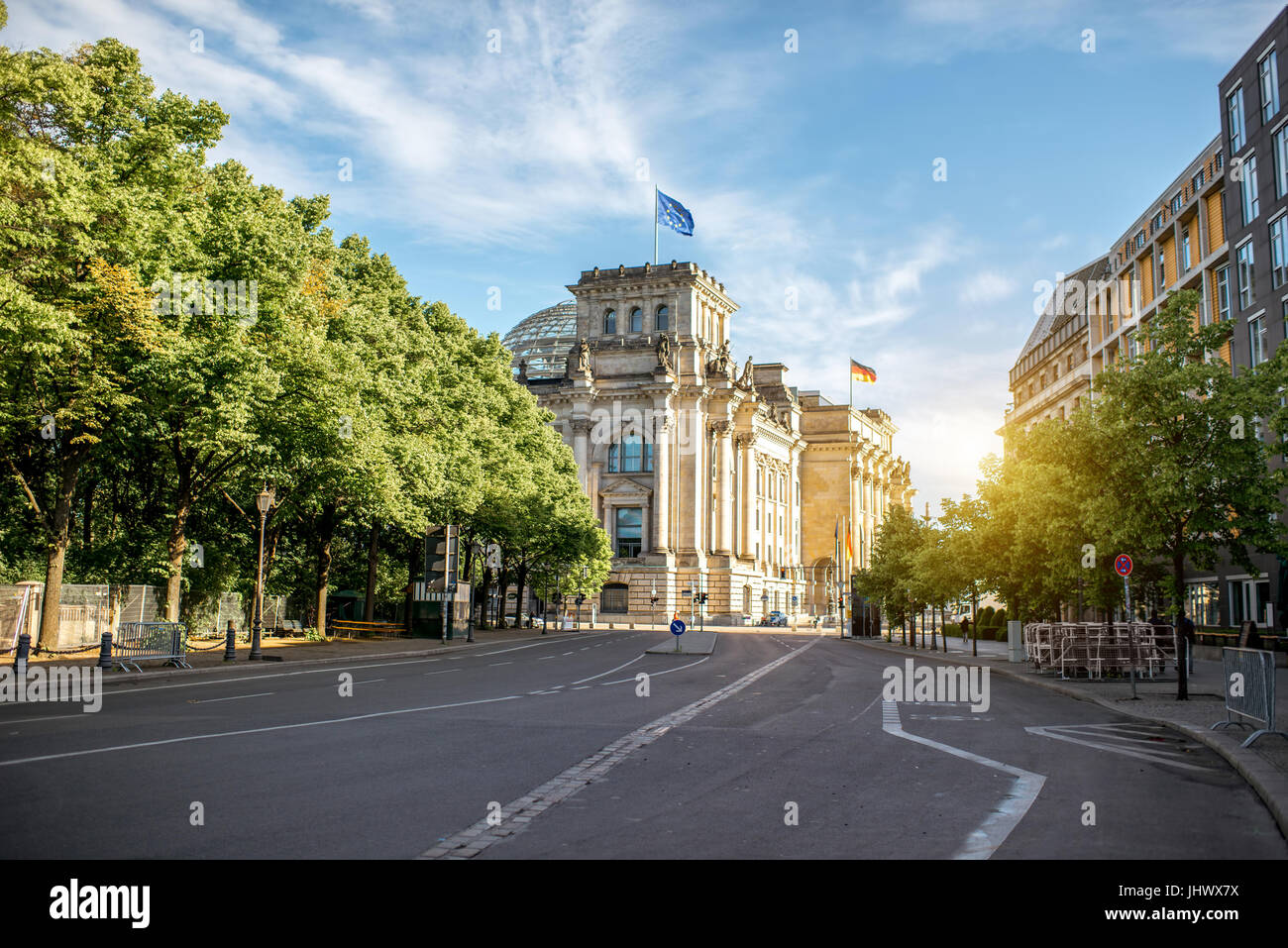 Blick auf die Stadt Berlin Stockfoto
