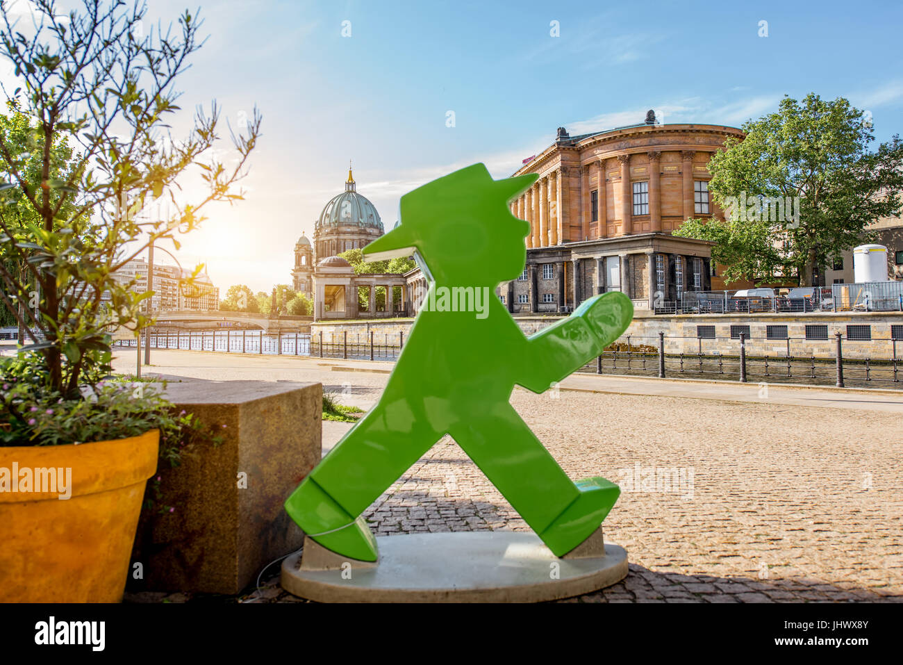 Blick auf die Stadt Berlin Stockfoto