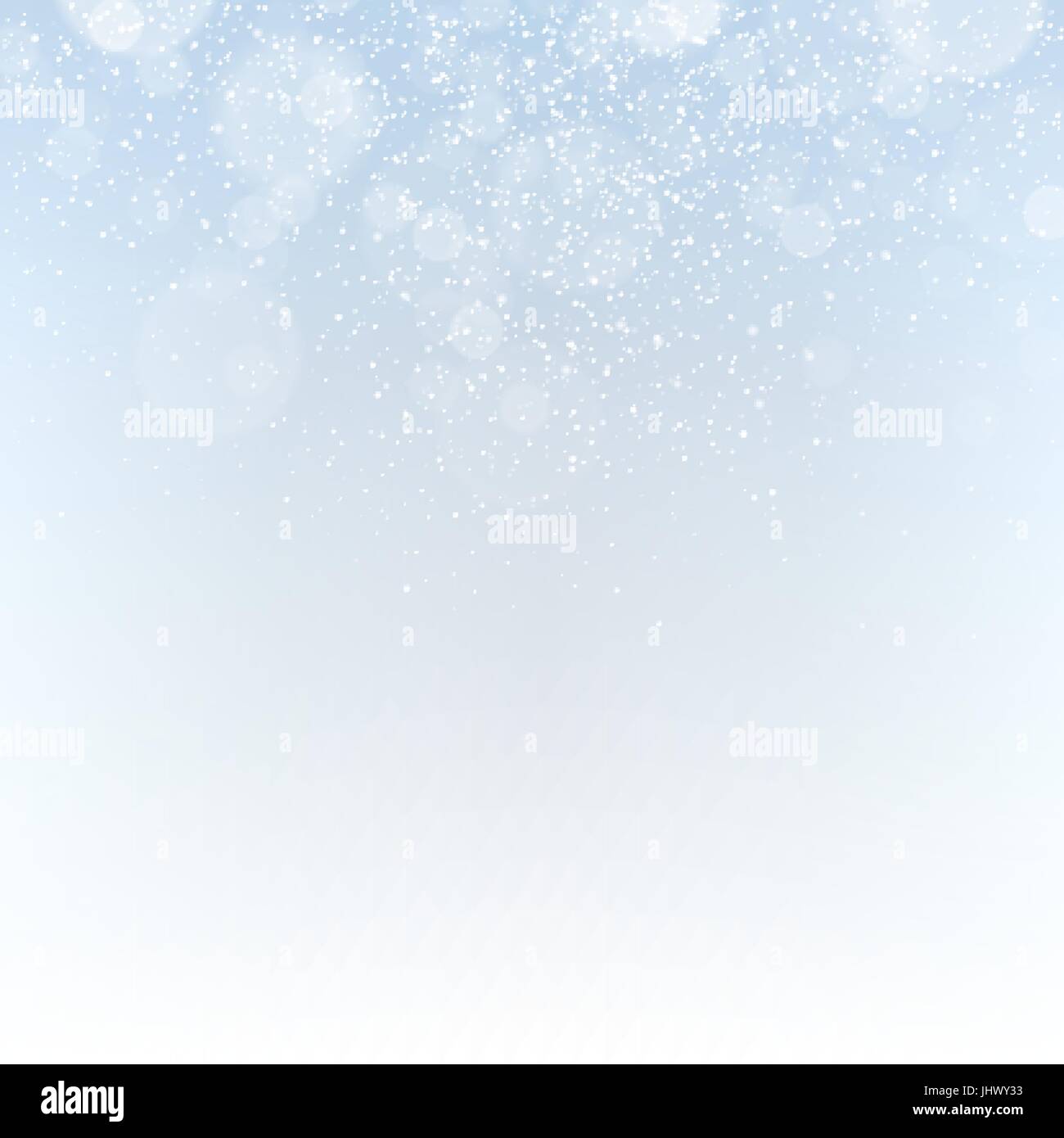 Winter-abstrakten Hintergrund mit fallenden Schneeflocken und funkelt. Elegante unscharfen Hintergrund für die festliche Dekoration. Isolierte weiß. Vektor-illustration Stock Vektor