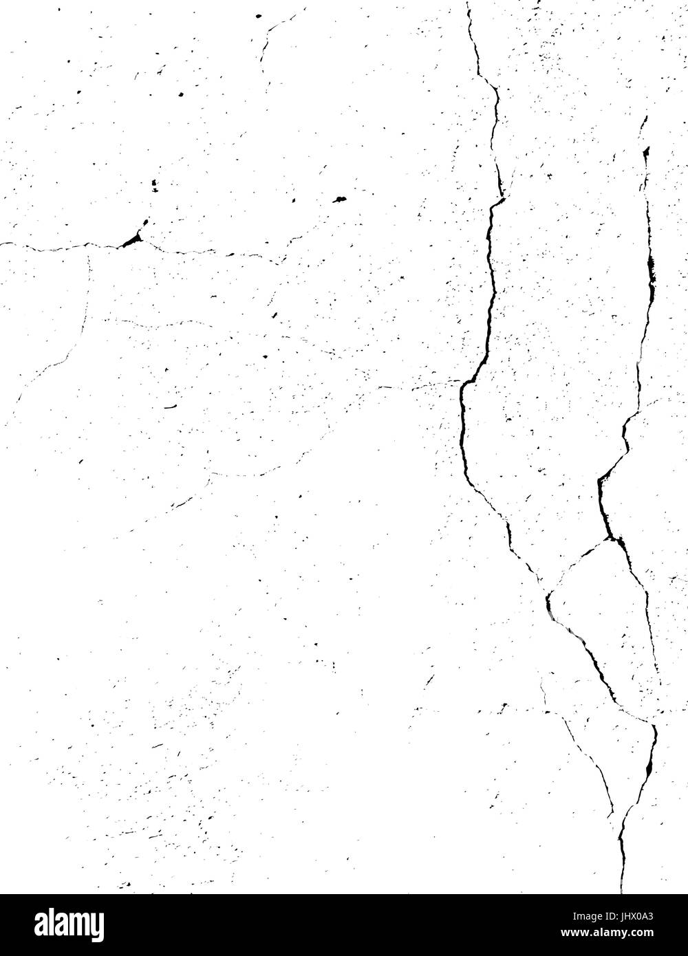 Betonwand mit Rissen. Grunge monochromen Hintergrund. Abstrakte Textur Hintergrund, Schmutz-Overlay oder Bildschirm Effekt Verwendung für Grunge Hintergrund Vintage Stock Vektor