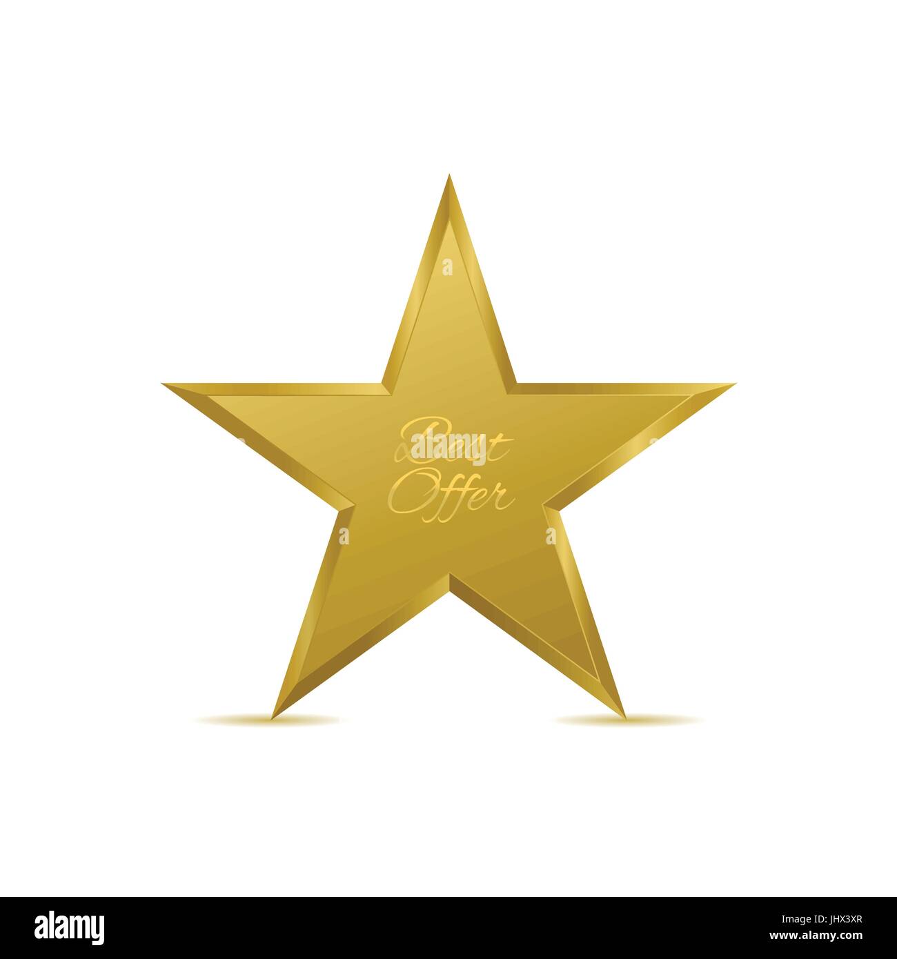 Goldener Stern-symbol Stock Vektor