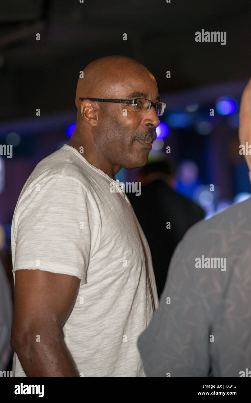 King Of Prussia, USA. 15. Juli 2017. ehemalige Philadelphia Eagles-Football-Spieler Mike Quick bei Kendall Kreuzzug Fundraising-Veranstaltung am 15. Juli 2017 Credit: Kelleher Fotografie/Alamy Live News Stockfoto