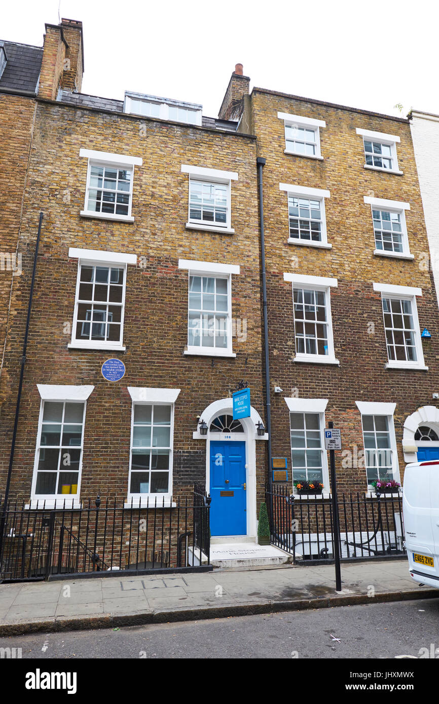 Marie Stopes Haus Londoner Klinik, Whitfield Street, Bloomsbury, London, UK Stockfoto