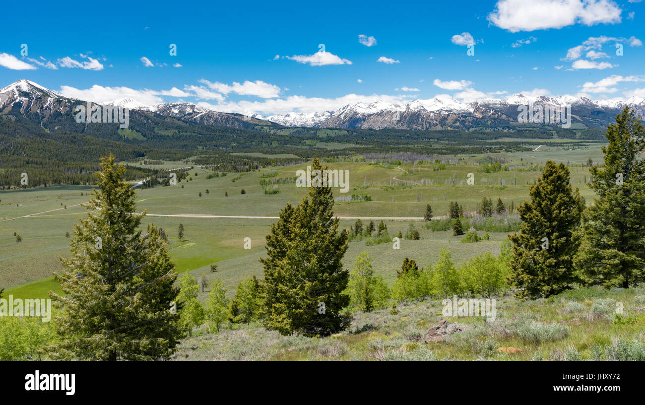 Auf den Sägezahn Scenic Byway, Idaho übersehen Stockfoto