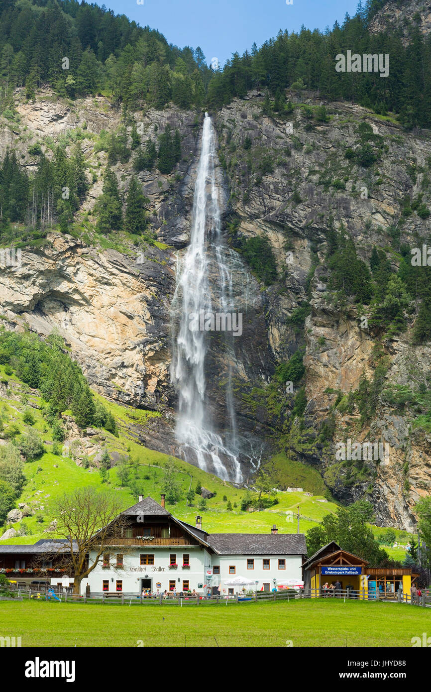 Fall Bach Wasserfall, Maltatal, hohe Gerber, Carinthia, Österreich - Fall Bach Wasserfall, Maltatal, hohe Gerber, Kärnten, Österreich, Fallbach Stockfoto