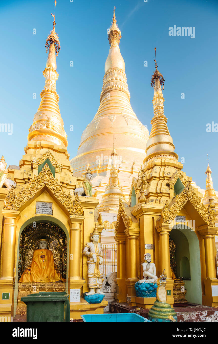 Shwedagon-Pagode in Yangon (Rangoon), Myanmar (Burma), Asien Stockfoto