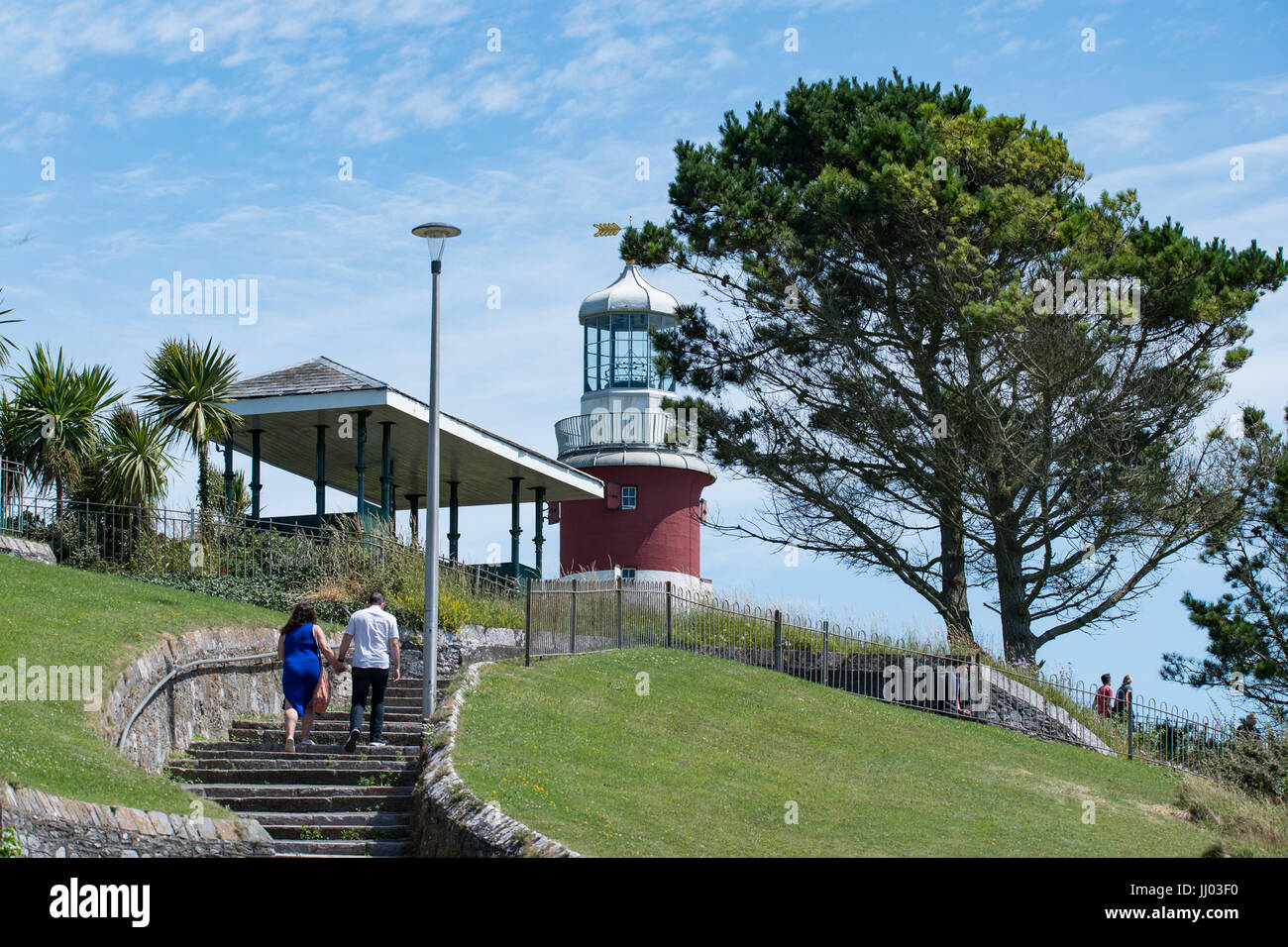 Smeatons Turm auf Plymouth Hoe, Devon. Stockfoto