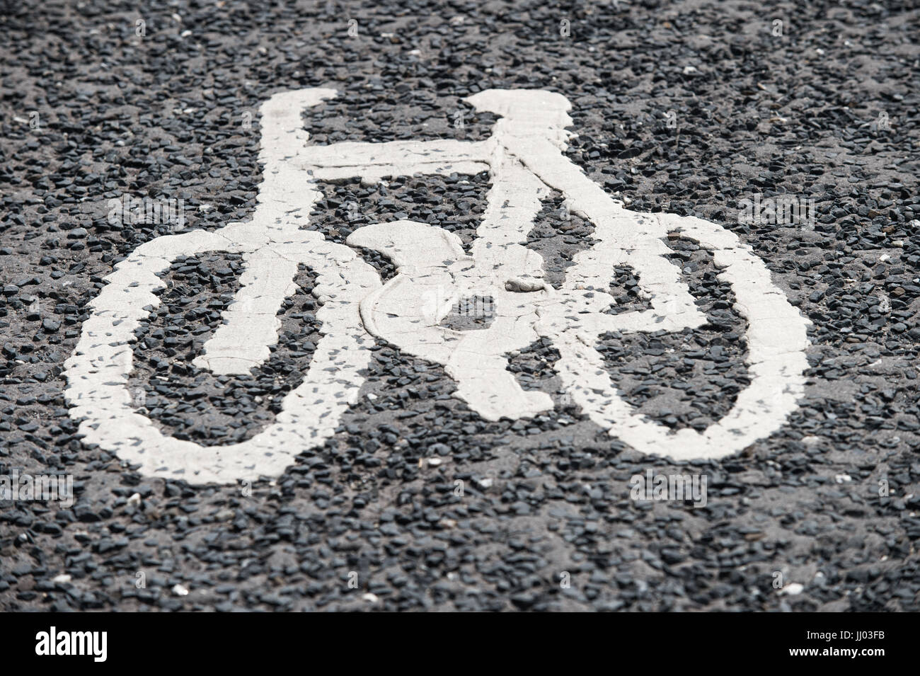 Verkehrszeichen für pedestrrians und Radfahrer. Stockfoto