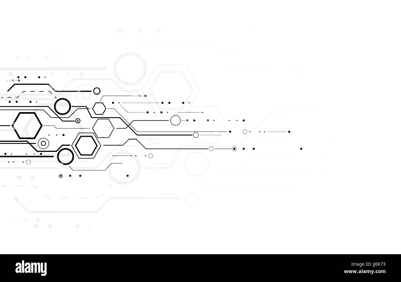 Abstrakte Wissenschaft und Technik-Hintergrund Stock Vektor