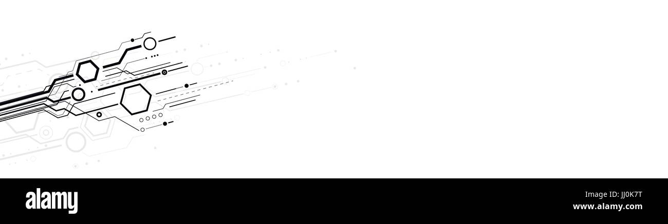 Abstrakte Wissenschaft und Technik-Hintergrund Stock Vektor