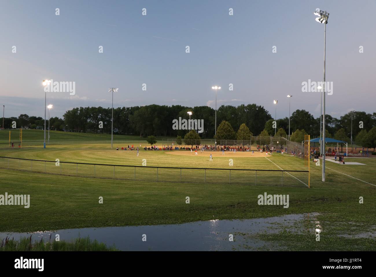 Baseball-Spiel Stockfoto