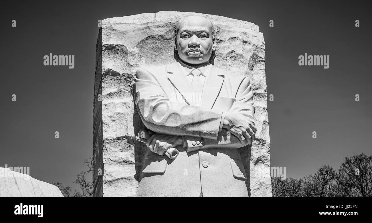 Washington DC Sightseeing - The Martin Luther King Memorial Stockfoto