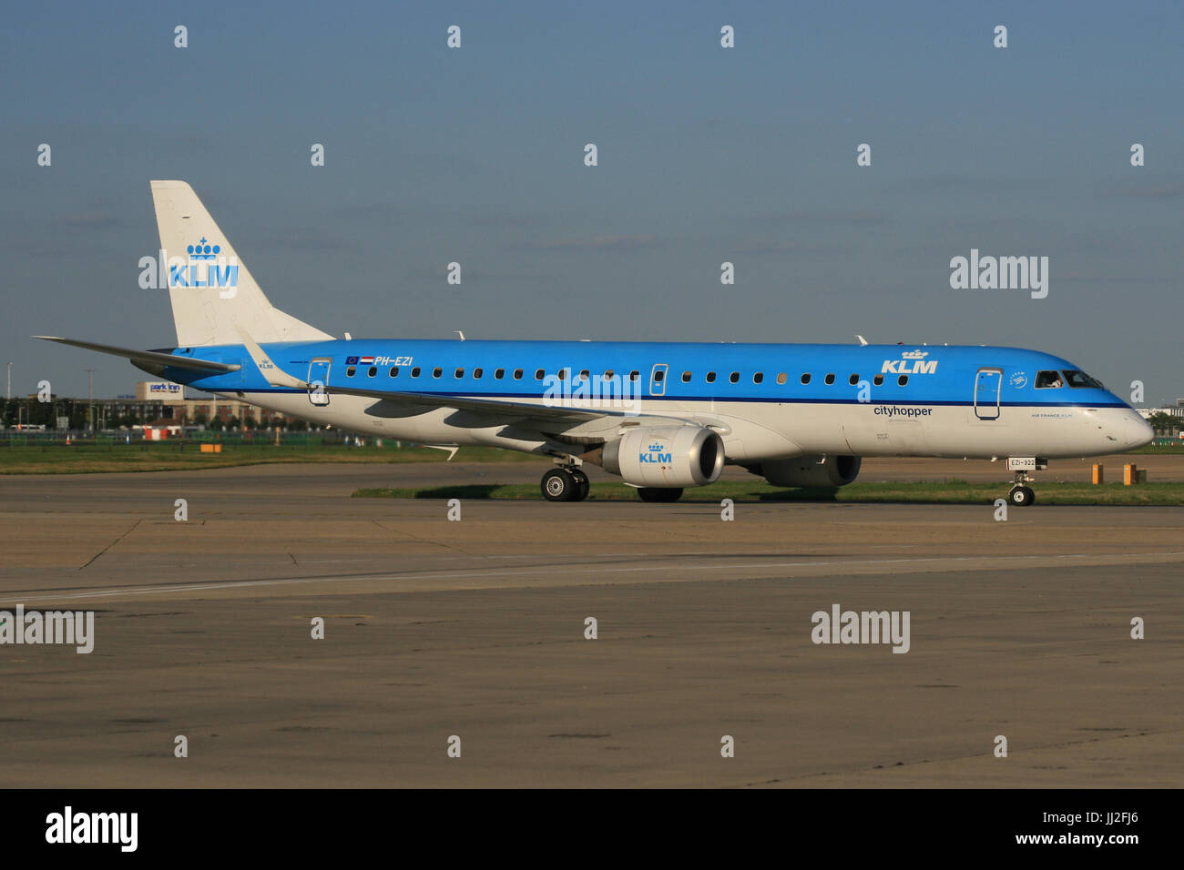 KLM EMBRARER 195 Stockfoto