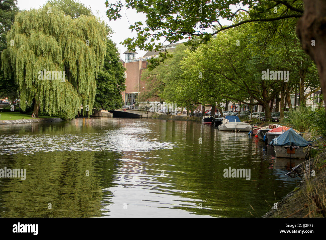 Les Canaux d, Patrimoine Unesco, Pays-Bas - Kanäle von Amsterdam, UNESCO-Welterbe, Niederlande Stockfoto