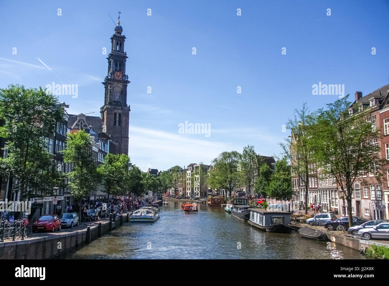 Les Canaux d, Patrimoine Unesco, Pays-Bas - Kanäle von Amsterdam, UNESCO-Welterbe, Niederlande Stockfoto
