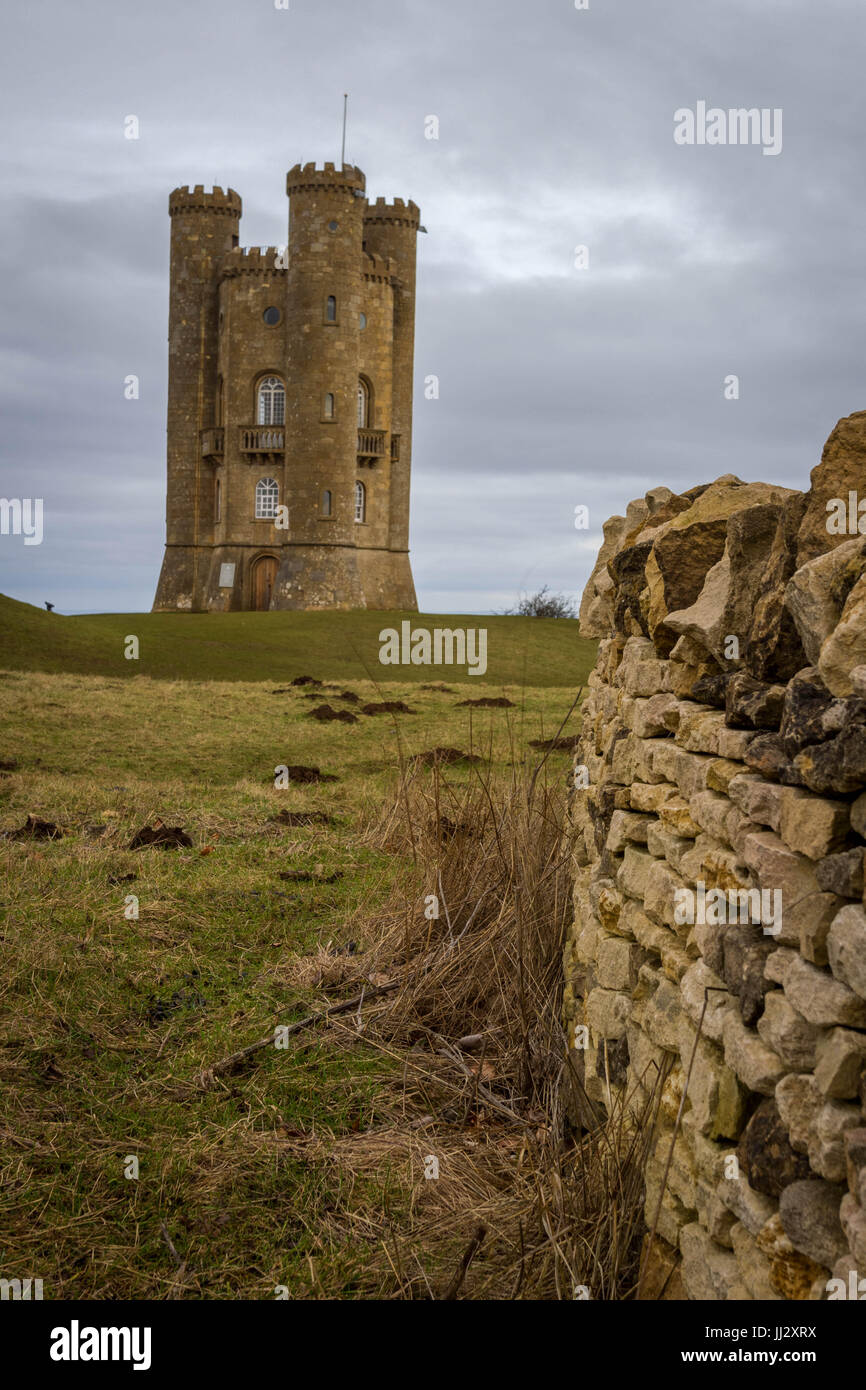 Broadway Tower in den Beautful Cotswolds UK Stockfoto