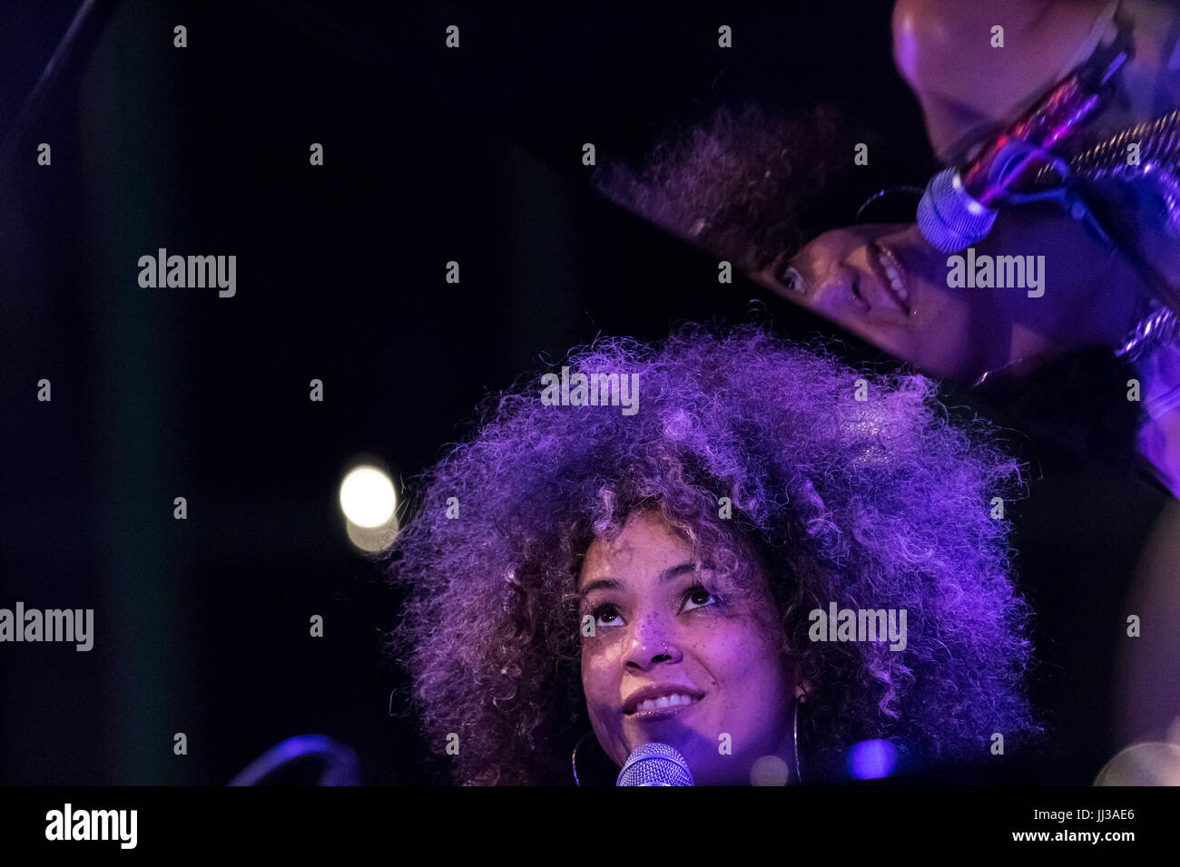 Cartagena, Spanien. 17. Juli 2017. Sängerin Kandace Federn in La Mar de Músicas Festival. Bildnachweis: ABEL F. ROS/Alamy Live-Nachrichten Stockfoto