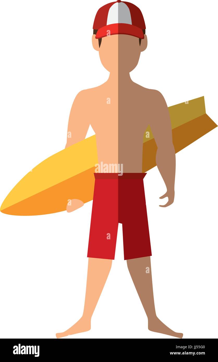 isoliert stehende Mann Cartoon Ikone Vektor Illustration Grafik-design Stock Vektor