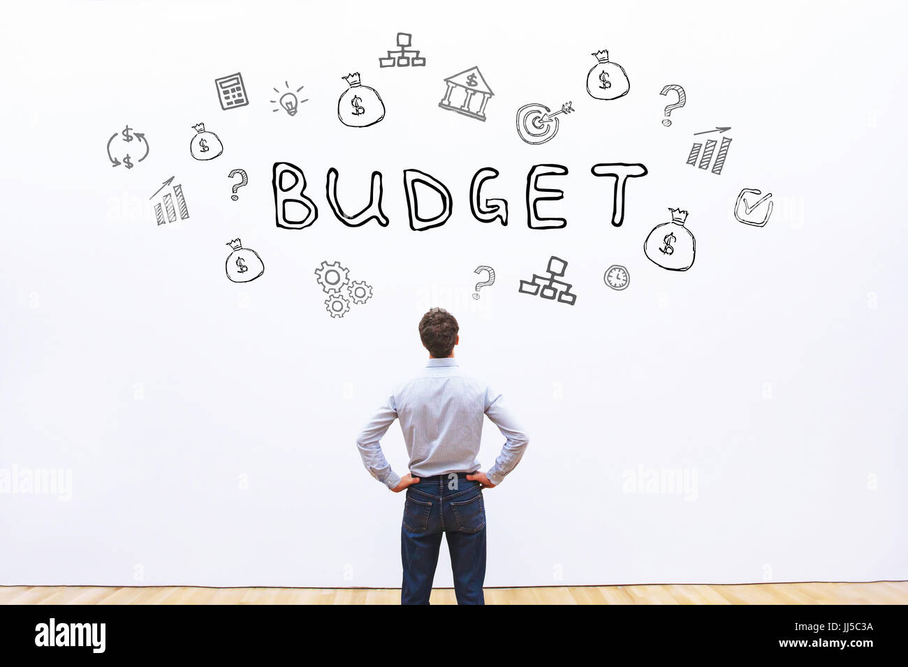 Budget-Konzept, Finanzplanung im Unternehmen Stockfoto