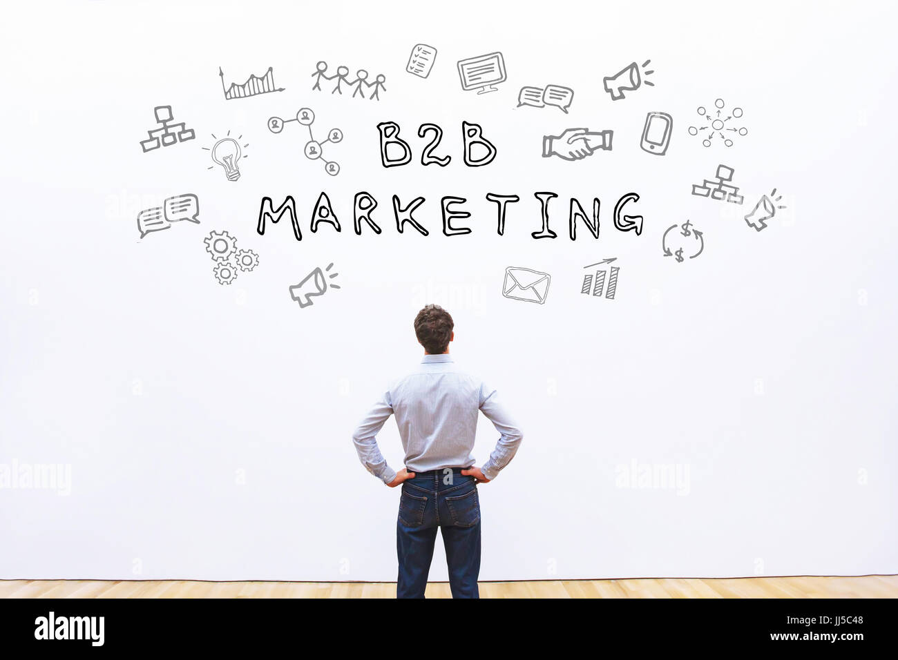 B2B-Marketing Konzept Stockfoto