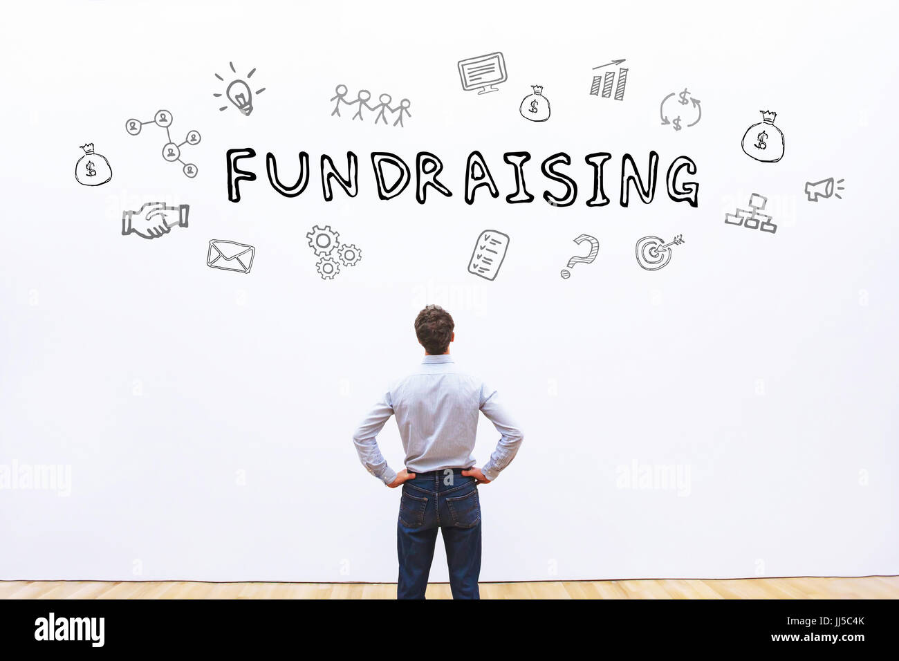 Fundraising-Konzept Stockfoto