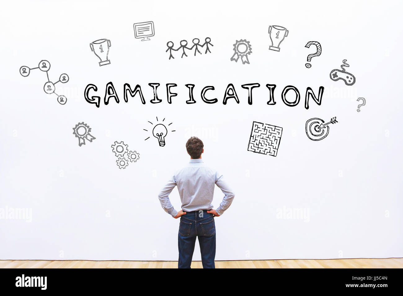 Gamification-Konzept Stockfoto