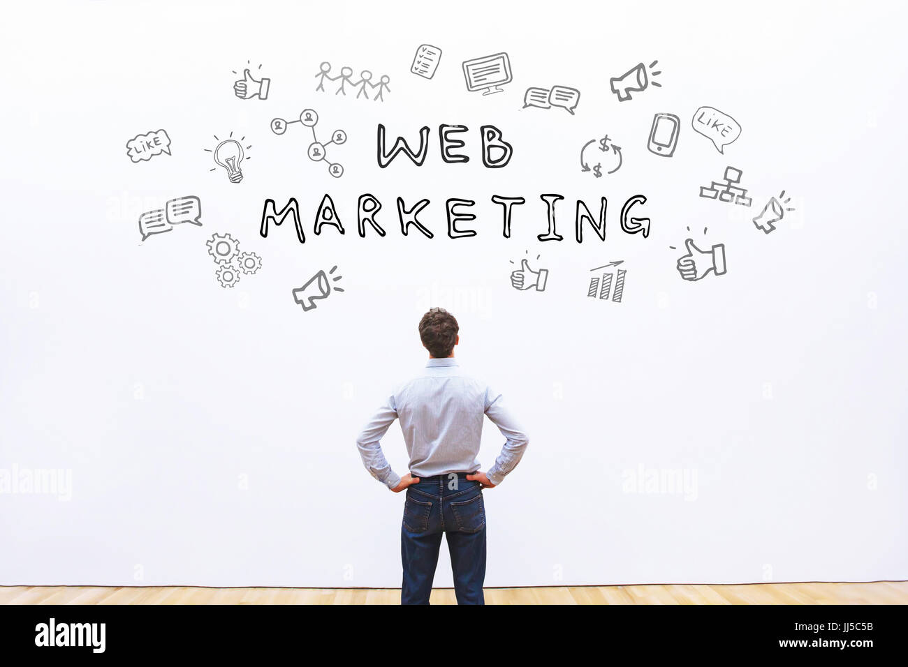 Web-marketing-Konzept Stockfoto