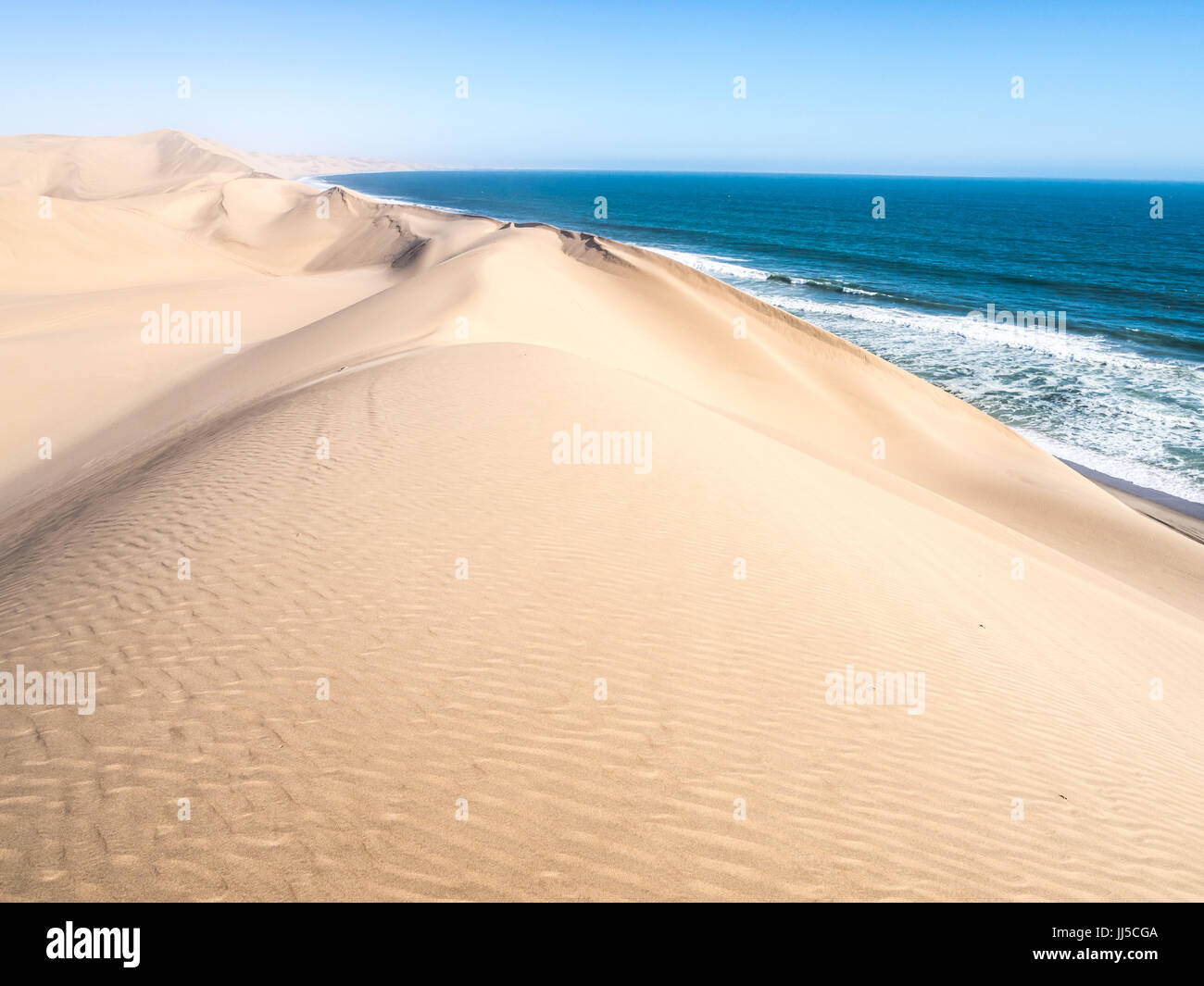 Dünen am Sandwich Harbour, Namibia, Afrika Stockfoto