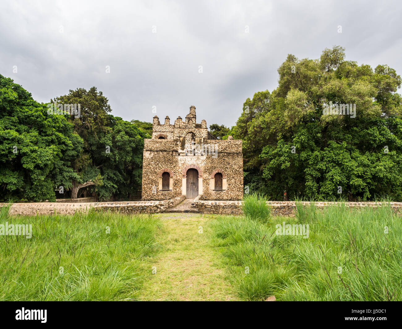 Fasilides Bad und Schwimmbad, Gondar, Äthiopien Stockfoto