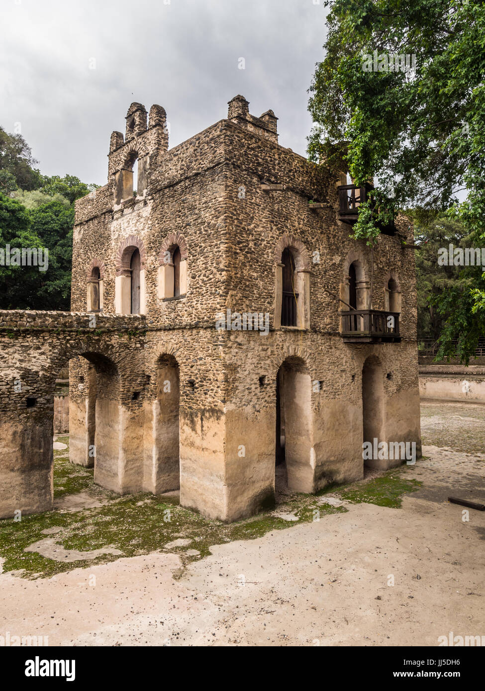 Fasilides Bad und Schwimmbad, Gondar, Äthiopien Stockfoto