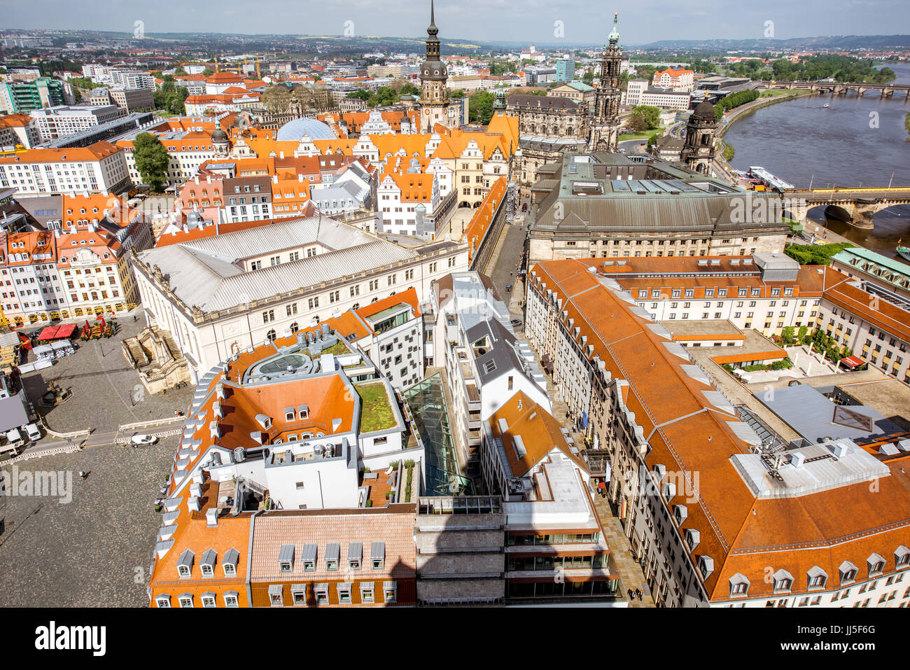 Dresden-Stadt in Deutschland Stockfoto