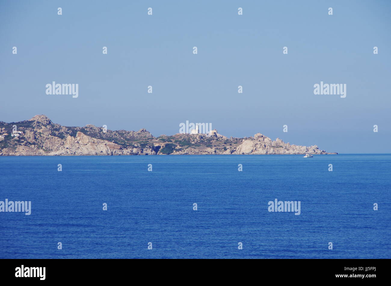 Blick auf Santa Teresa di Gallura, Sardinien. Santa Teresa Port ist nach Bonifacio auf Korsika verbunden. Stockfoto