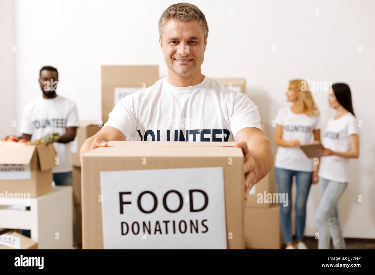Anhaltende bewundernswert Gentleman für edle Sache arbeiten Stockfoto