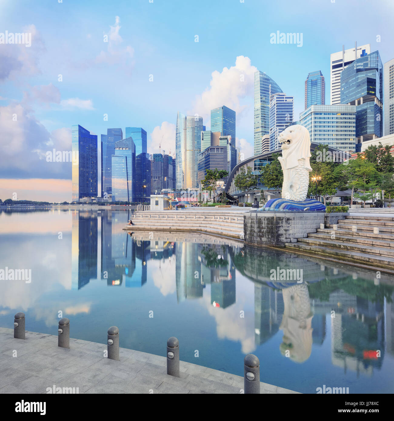 Blick auf Singapur Stockfoto