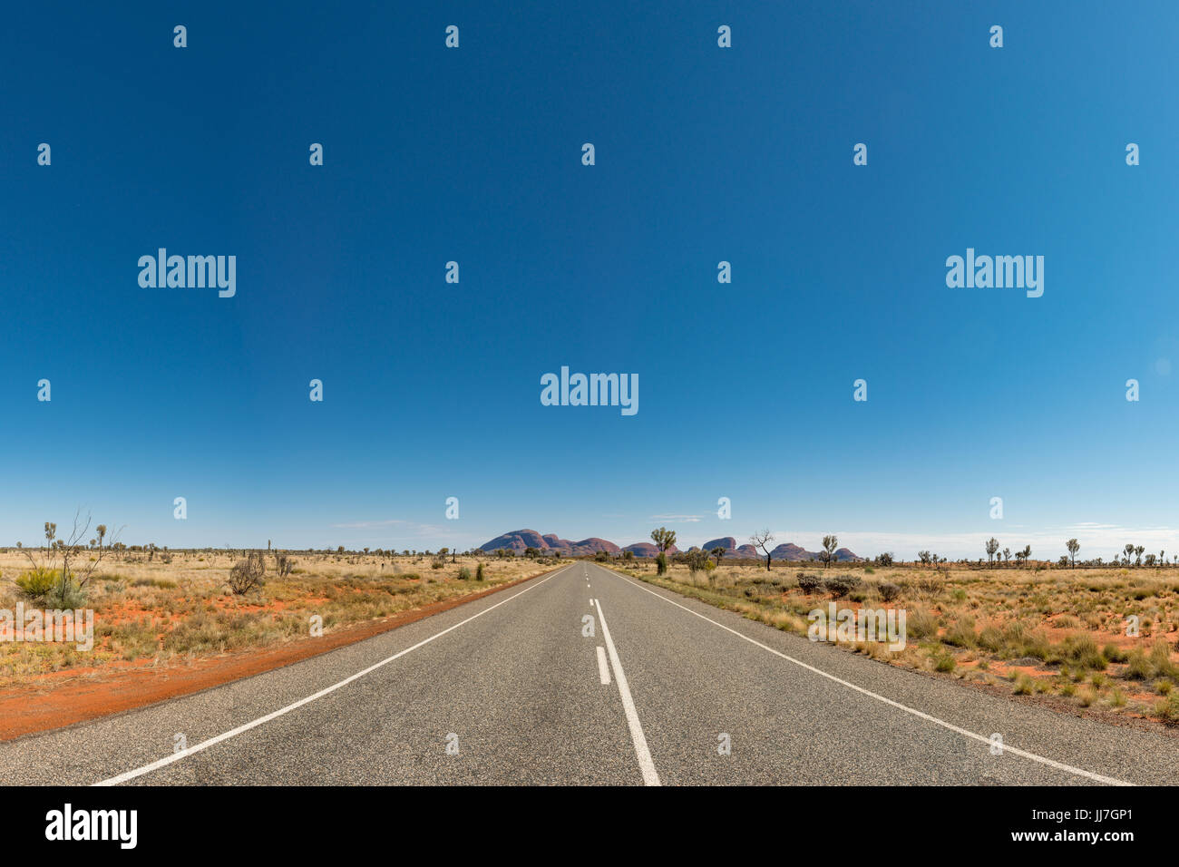 Landschaft, Road Olga, Sonnenuntergang, Uluru-Kata Tjuta National Park, Ayers Rock, Northern Territory, Australien Stockfoto