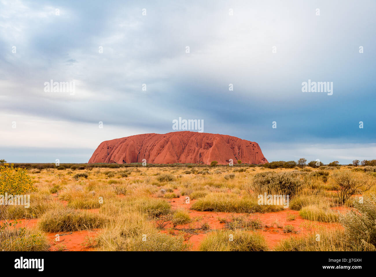 Landschaft, Sonnenuntergang, Uluru-Kata Tjuta National Park, Ayers Rock, Northern Territory, Australien Stockfoto