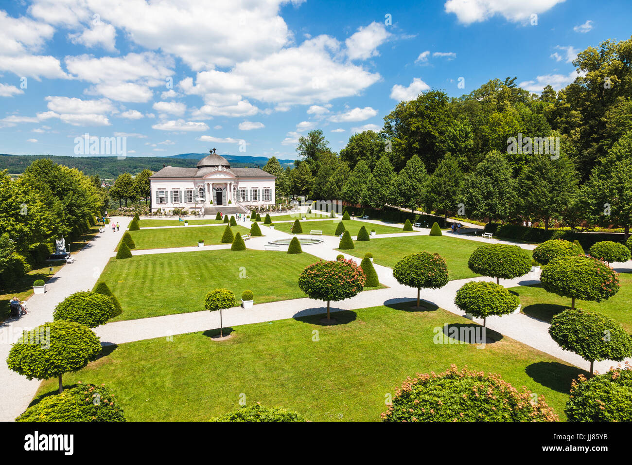Welt berühmt Melk Abbey auf der Donau in Niederösterreich Stockfoto