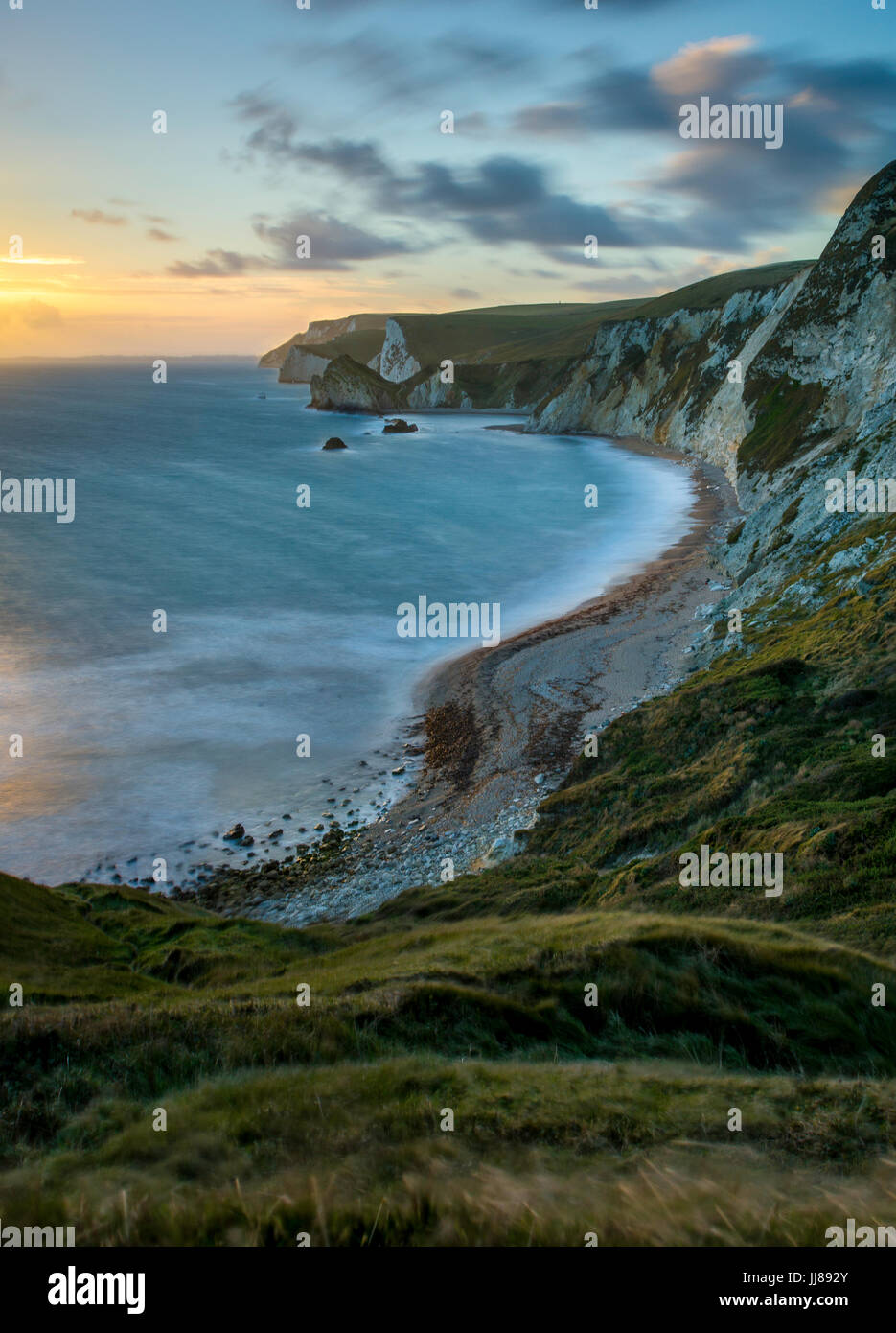 St. Oswald Bay in Dorset. Stockfoto