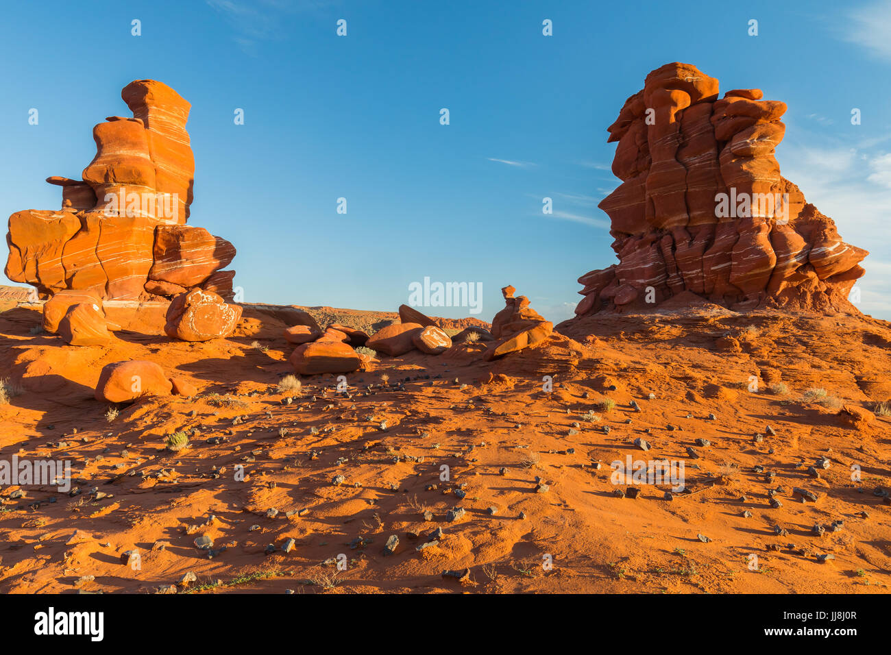 Felsmalereien Sie an den Adeii Eechii Cliffs im Coconino County, Arizona, USA Stockfoto