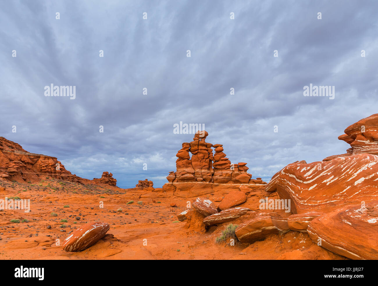 Felsmalereien Sie an den Adeii Eechii Cliffs im Coconino County, Arizona, USA Stockfoto