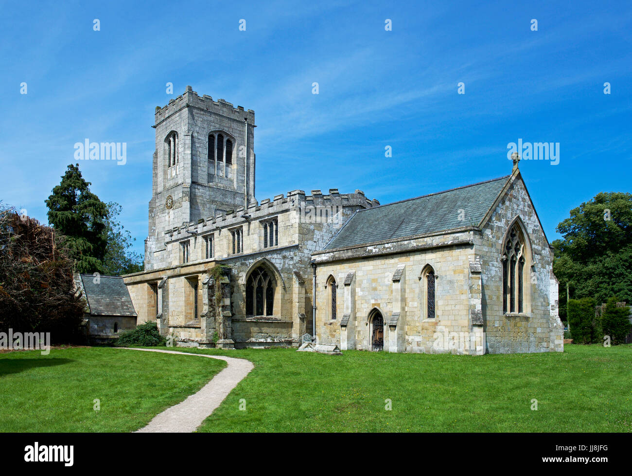 St.-Martins Kirche, Burton Agnes, East Yorkshire, England UK Stockfoto