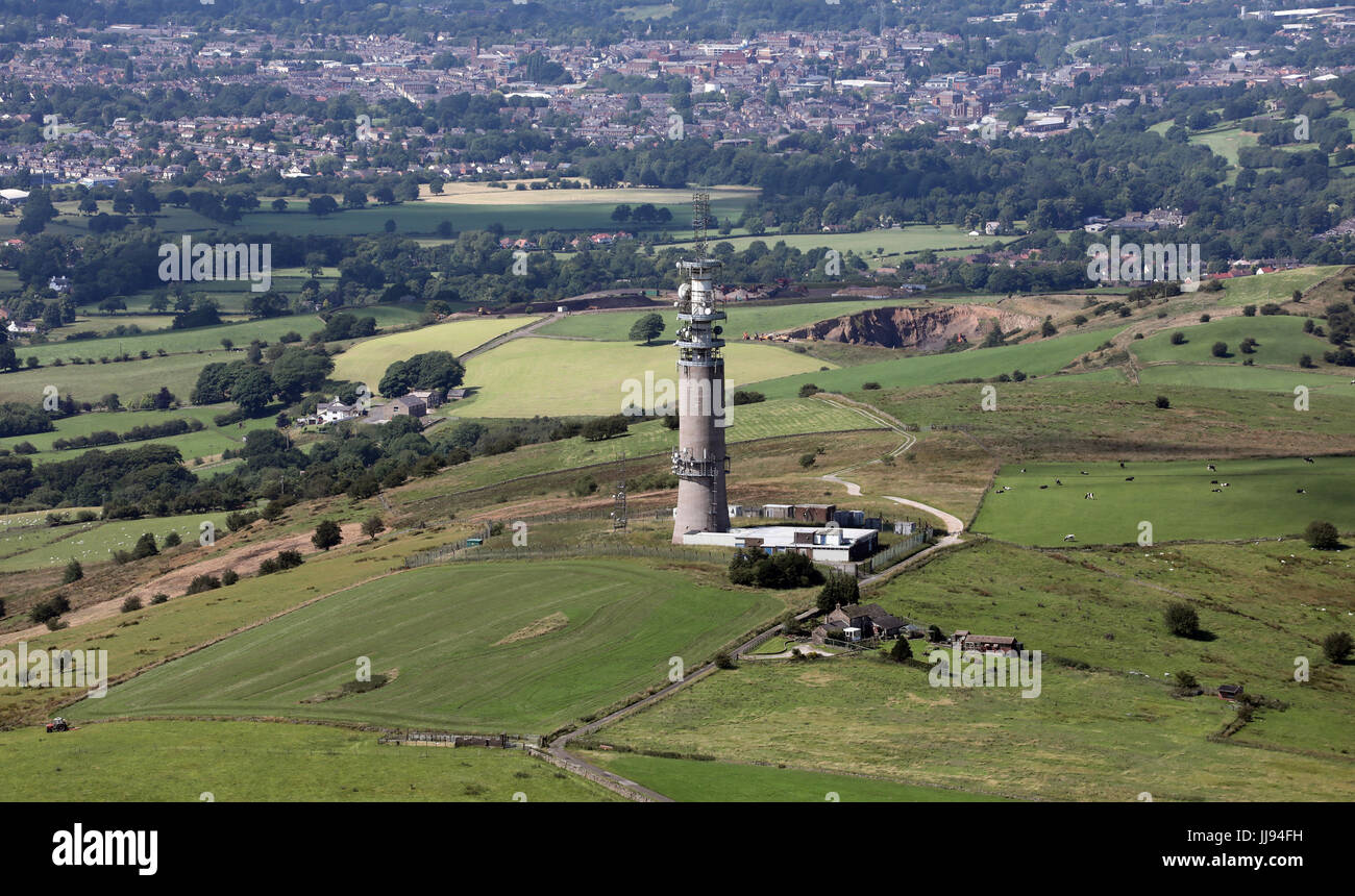 Luftaufnahme von Sutton gemeinsame BT Tower Stockfoto
