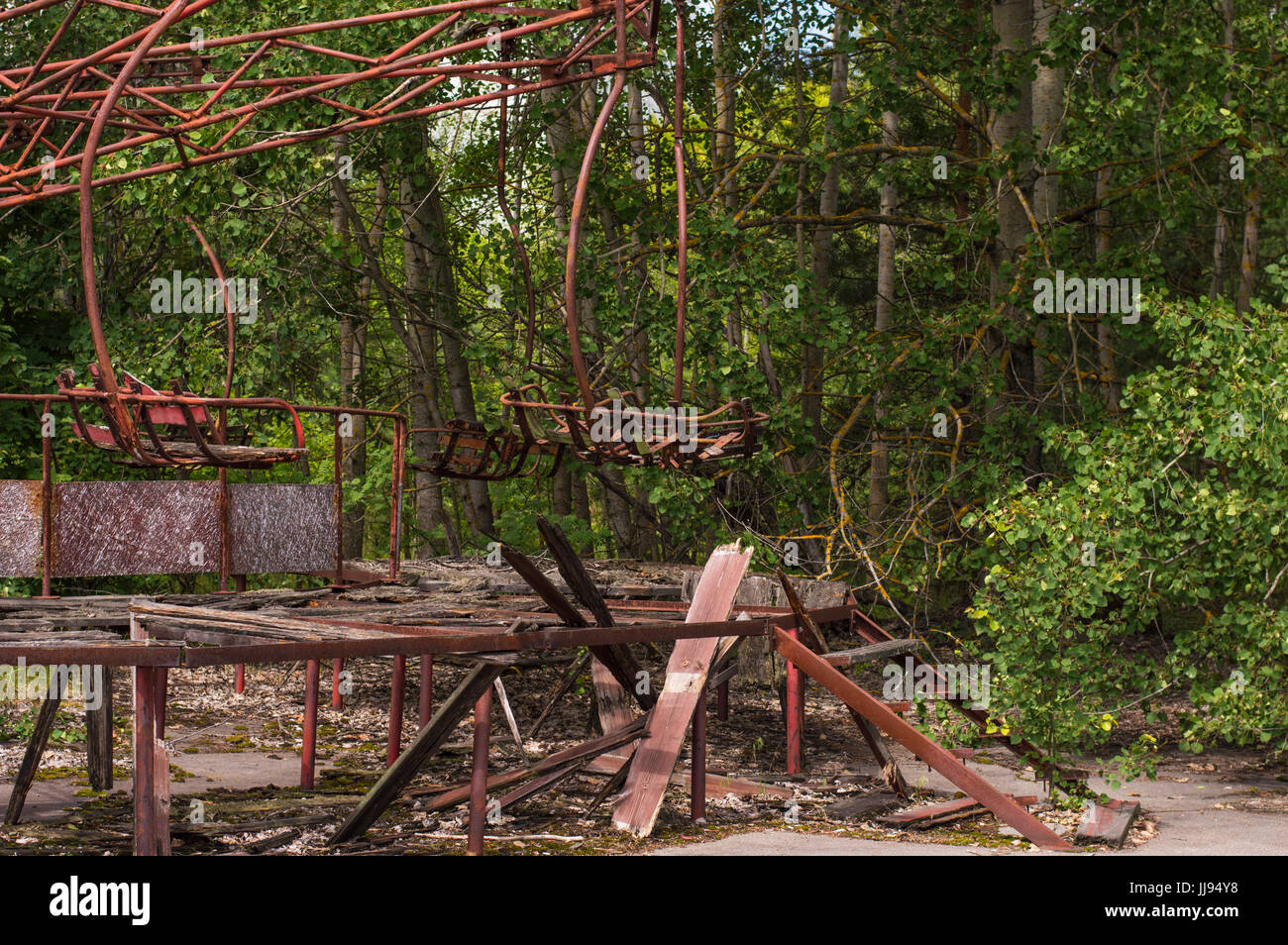 Chernobyl abandoned ghost town of pripyat -Fotos und -Bildmaterial in