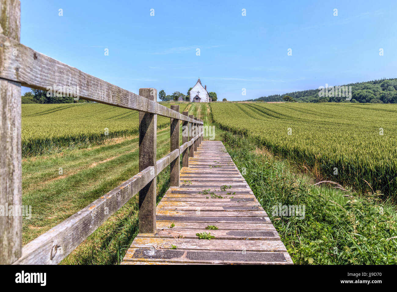 St.-Hubertus Kirche, Finchdean, Waterlooville, Hampshire, England, Vereinigtes Königreich Stockfoto