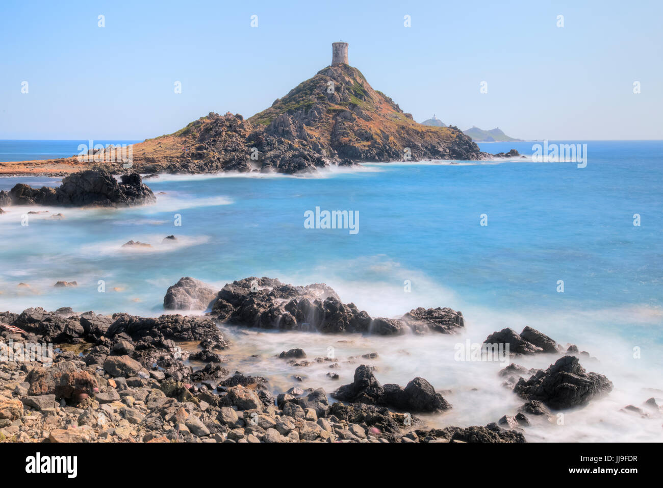 Pointe De La Parata, Iles Sanguinaires, Ajaccio, Korsika, Frankreich Stockfoto