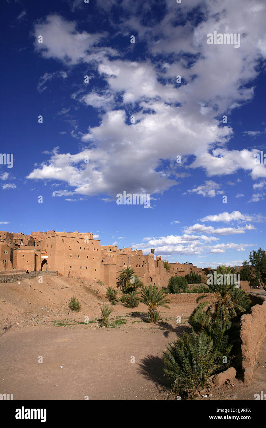 Ouarzazate Kasbah Taourirt in Marokko Stockfoto