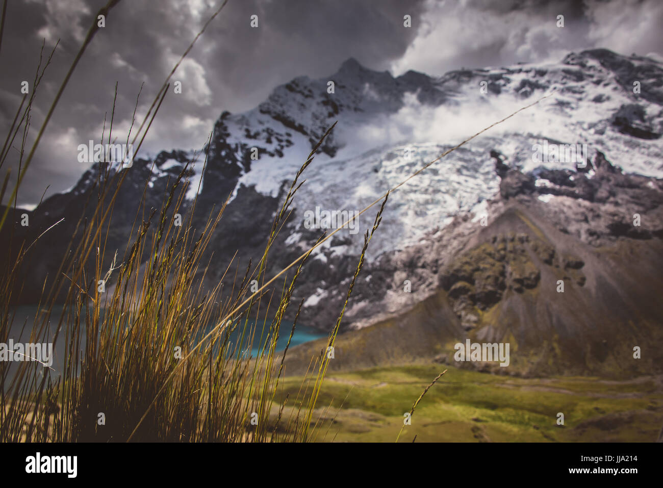 Ausangate glazialen Bergkette & Seen, Peru Stockfoto