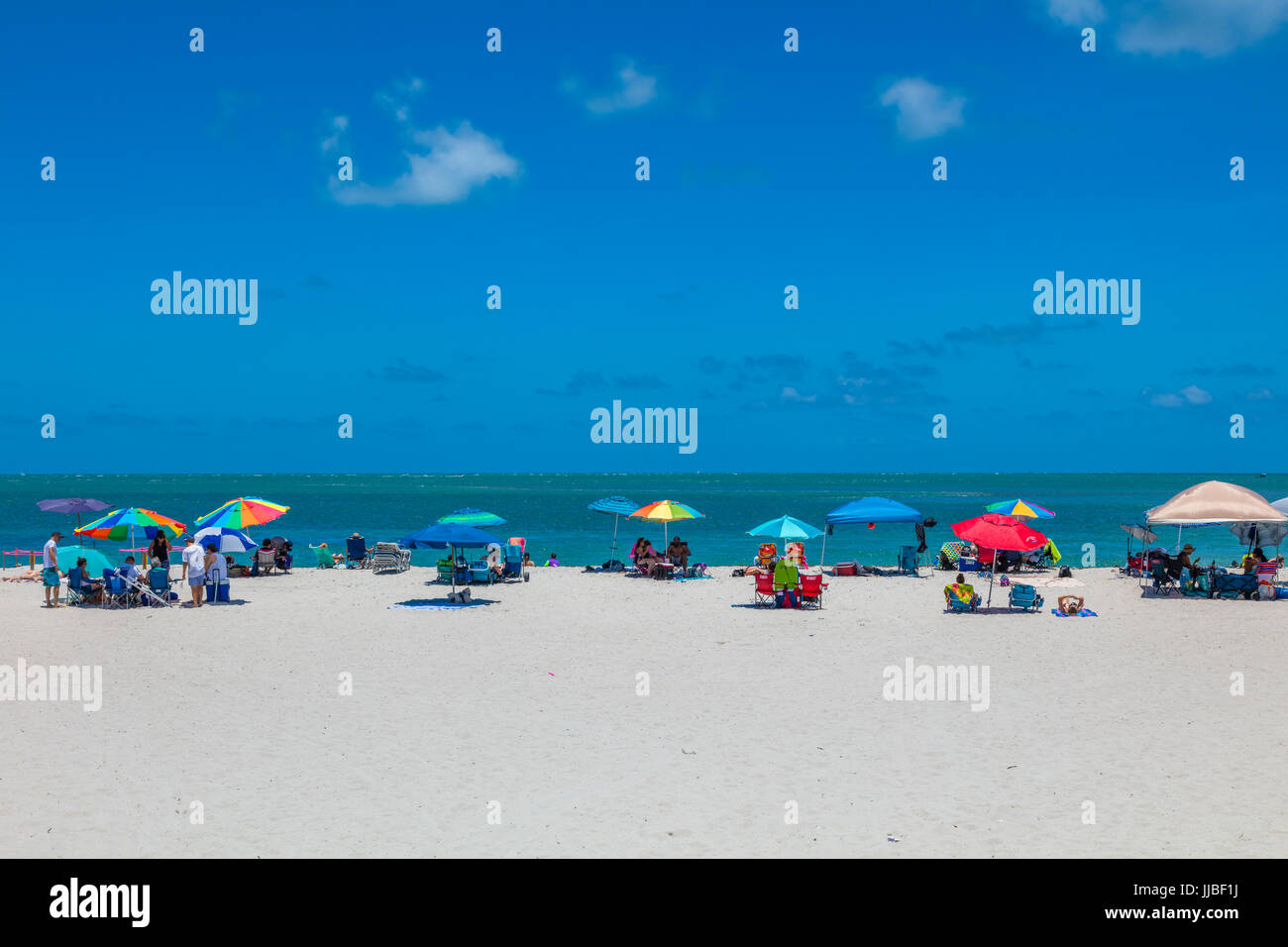 Strand bei Bill Baggs Cape Florida State Park auf der Insel Key Biscatne Florida Stockfoto