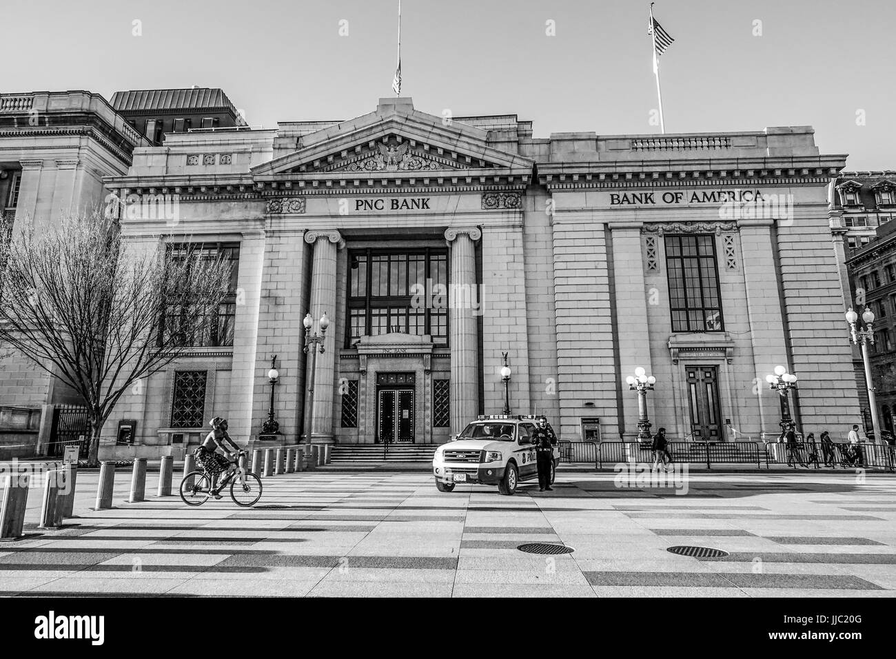 PNC Bank - die Bank of America in Washington - WASHINGTON - DISTRICT OF COLUMBIA - 9. April 2017 Stockfoto